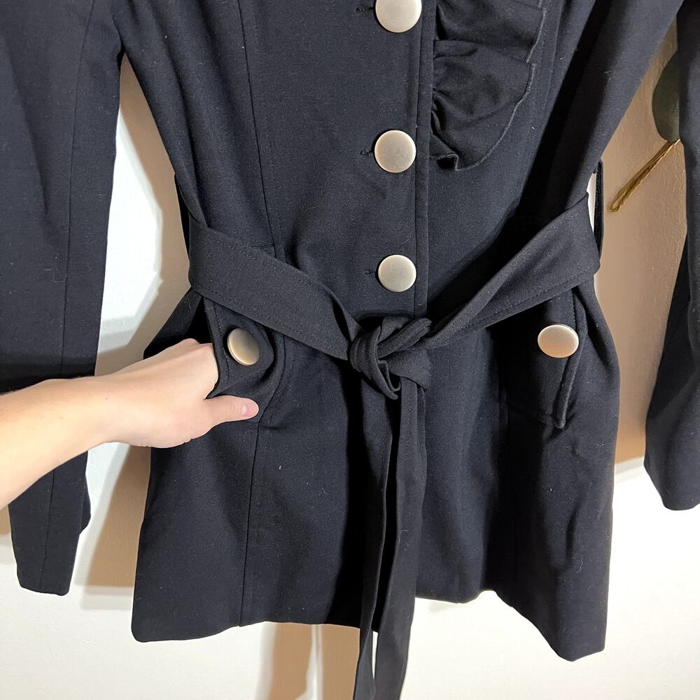 CC Couture Black Ruffle Jacket - Picture 2 of 4